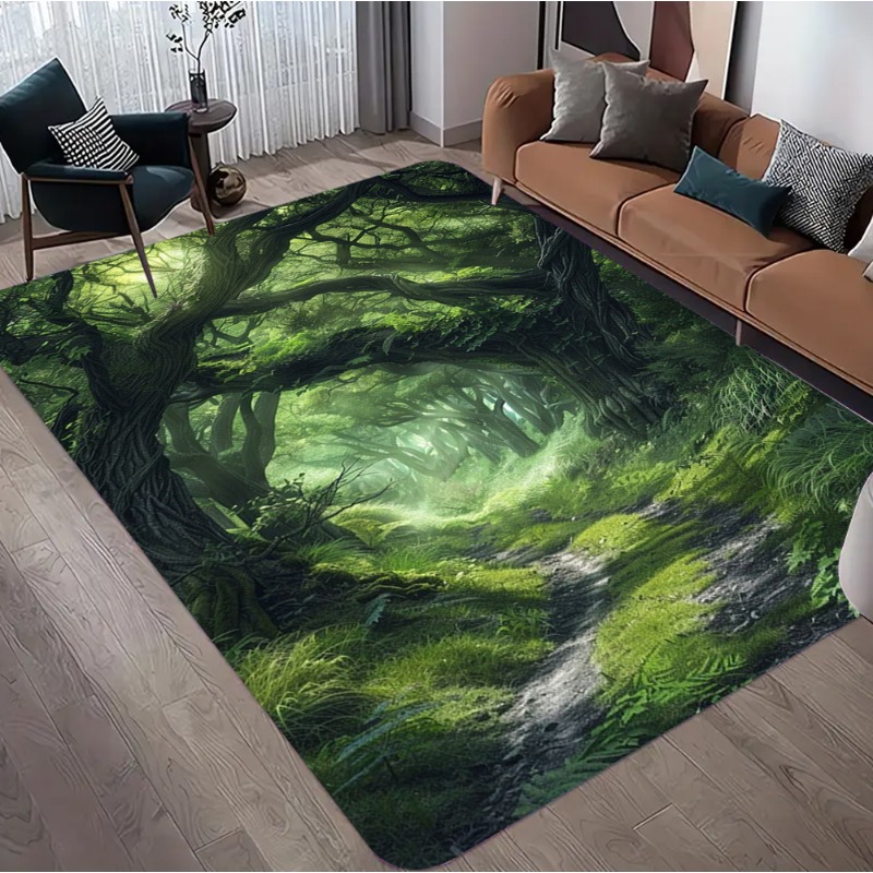 Commercial Road Printing - 3D оптическая иллюзия лесной принт ковер