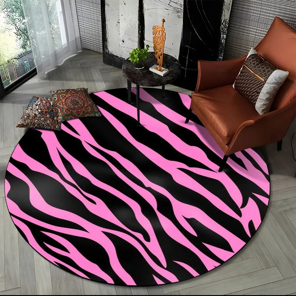 Pink Zebra Stripe Print Round  – обзор и цена Commercial Printing & Packaging Pvt Ltd